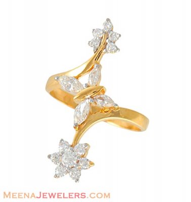 22Kt Gold Ladies Signity Ring ( Ladies Signity Rings )