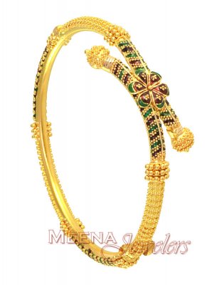 22K Gold MeenaKari Kada ( Kadas )