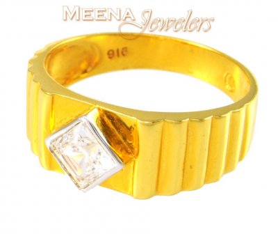 Gold Mens Signity Ring ( Mens Signity Rings )