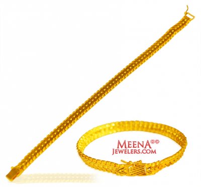 22Kt Gold Mens Bracelet ( Men`s Bracelets )