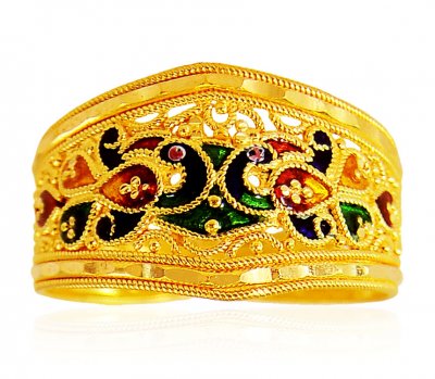 22Kt Gold Peacock Ring ( Ladies Gold Ring )