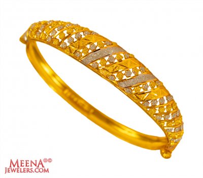 22K Gold Two Tone Kada ( Kadas )