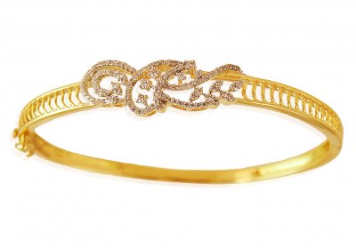 18K Gold Diamond Bracelet ( Diamond Bangles )