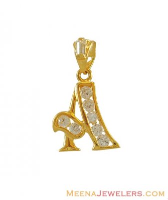 Fancy Initial Pendant(A)(22k) ( Initial Pendants )