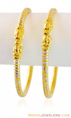 22K Gold Traditional Kadas (2PC) ( Kadas )