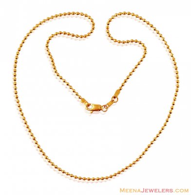 22K Gold Balls Chain ( 22Kt Gold Fancy Chains )