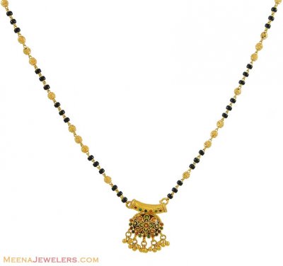 Meenakari Mangalsutra (22K Gold) ( MangalSutras )