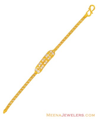 22K Gold Two Tone Bracelet ( 22Kt Baby Bracelets )