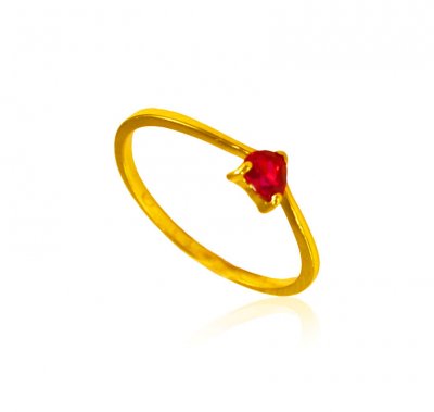 22Kt Gold Ladies Ring ( Ladies Signity Rings )