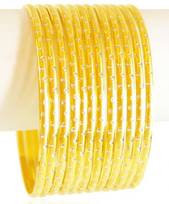 22KT Gold Bangles (12 PC) ( Gold Bangles )