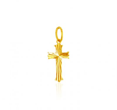 22 Karat Gold Cross Pendant  ( Jesus Cross Pendants )