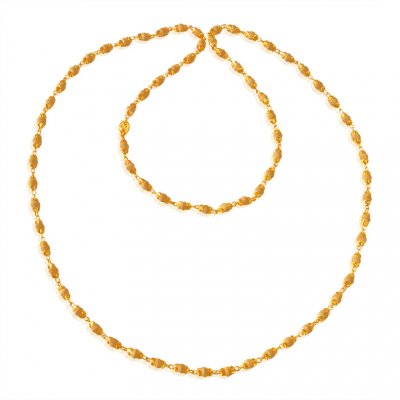 22Karat Gold  White Tulsi Mala ( 22Kt Long Chains (Ladies) )