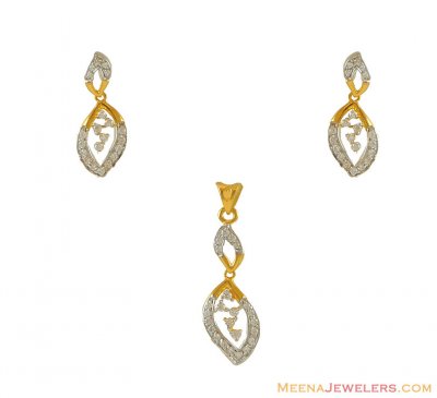 22k Signity Pendant Set ( Fancy Pendant Set )