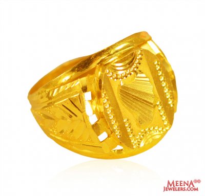 22 Karat Gold Mens Ring ( Mens Gold Ring )