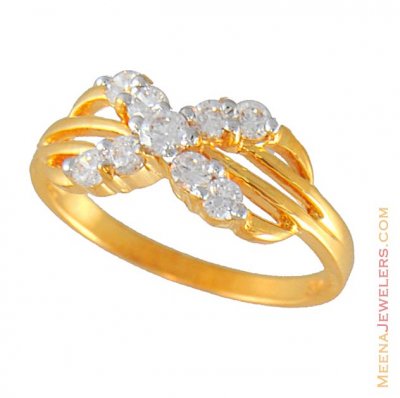 22Kt Gold Ladies Signity Ring ( Ladies Signity Rings )