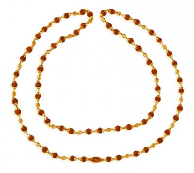 22Karat Gold Rudraksh Mala ( Men`s Gold Chains )