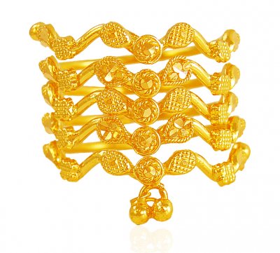 22 Kt Gold Spiral Ring ( Ladies Gold Ring )