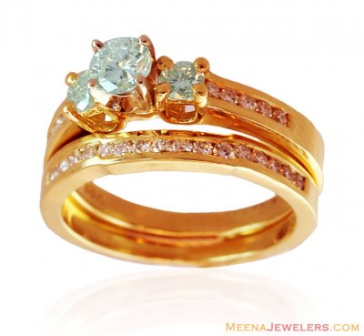 18k Gold Bridal Companion Ring ( Diamond Rings )