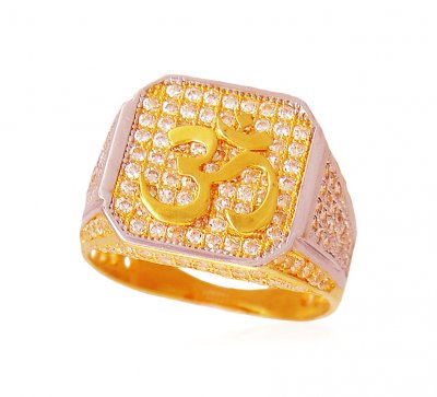 22K Religious OM Mens Ring ( Mens Signity Rings )