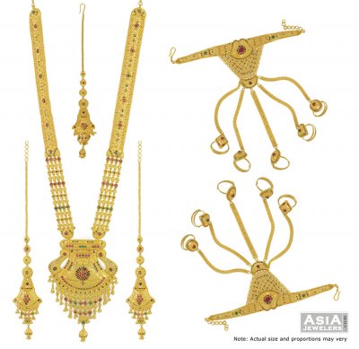 22K Meenakari Patta Set (Bridal Set) ( Bridal Necklace Sets )