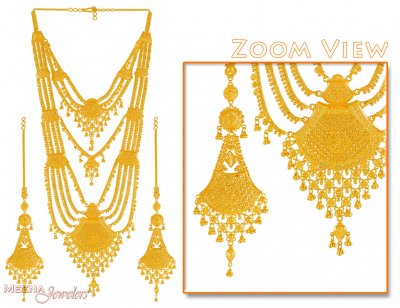 22Kt Gold Rani Haar ( Bridal Necklace Sets )