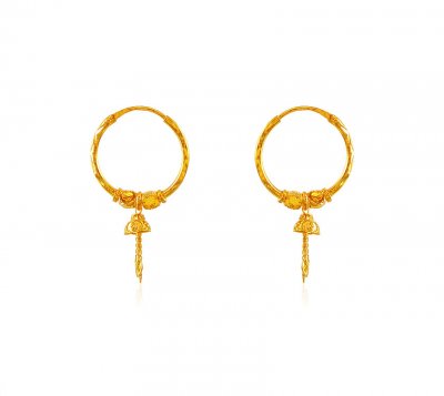 Fancy Gold Hoop Earrings ( Hoop Earrings )