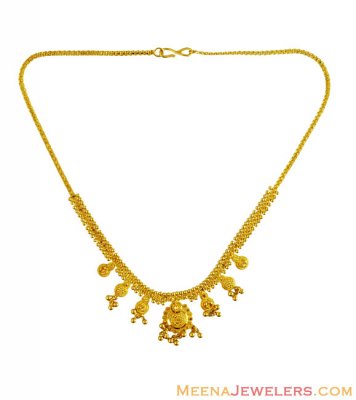 22K Light Filigree Necklace  ( Light Sets )