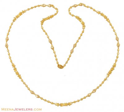 22Kt Gold Ladies Long Chain - ChLo8875 - Ladies Gold Designer Chain ...