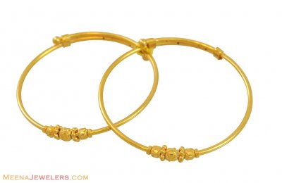 22k Gold Baby Bangles ( Baby Bangles )