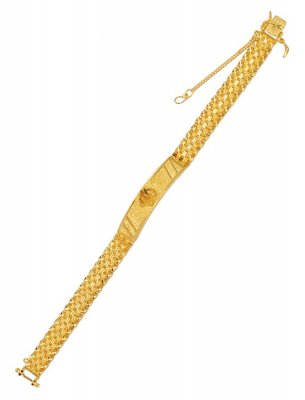 22K yellow Gold Bracelet (Om Sign) ( Men`s Bracelets )