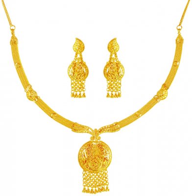 22 Karat Gold Necklace Set ( 22 Kt Gold Sets )