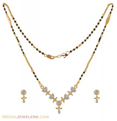 22K Fancy Mangalsutra Set ( Gold Mangalsutra Sets )