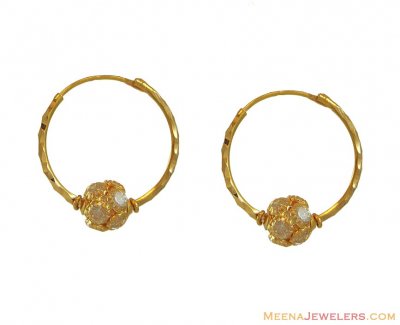 Yellow Gold Hoops  ( Hoop Earrings )