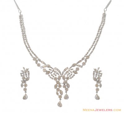 18K Exclusive Diamond Set ( Diamond Necklace Sets )