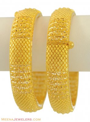 22K Filigree Gold Kadas(2 pcs) ( Kadas )