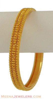 22K Gold Filigree Bangle ( Gold Bangles )