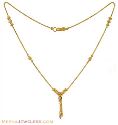 22Kt Gold Chain (two tone) ( 22Kt Gold Fancy Chains )