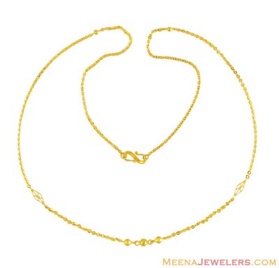 22k Indian Gold Chain ( Plain Gold Chains )