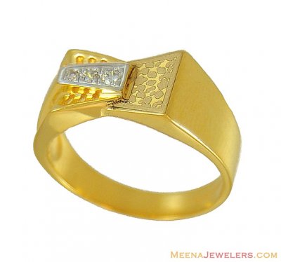 22Kt Mens Signity Ring ( Mens Signity Rings )