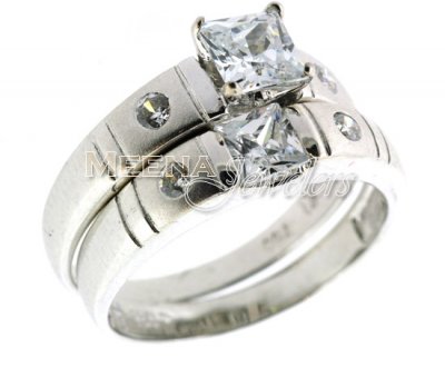 18K White Gold Ladies Rings ( Ladies White Gold Rings )