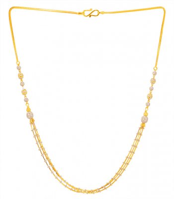 22kt Gold Fancy Necklace Chain ( 22Kt Gold Fancy Chains )