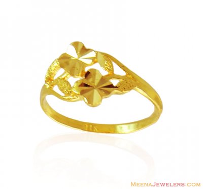 22K Gold Delicate Ring ( Ladies Gold Ring )