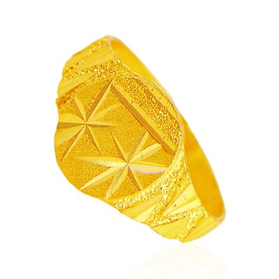 22 Karat Gold Mens Ring ( Mens Gold Ring )