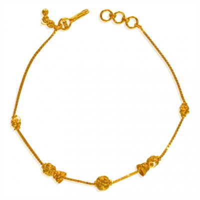 22Kt Gold Bracelet for Girls ( Ladies Bracelets )