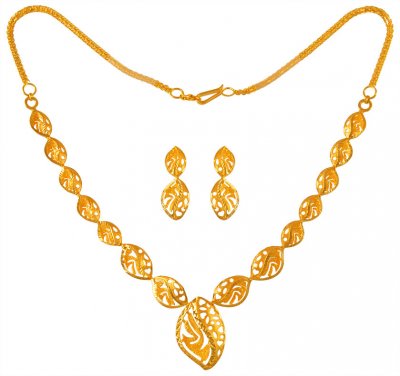 22 Karat Gold Necklace Set ( Light Sets )