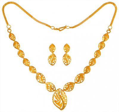 22 Karat Gold Necklace Set ( Light Sets )