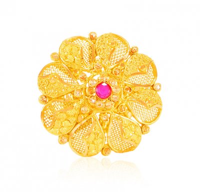 22 K Gold Adjustable Ladies Ring  ( Ladies Gold Ring )