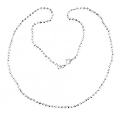 18K White Gold Chain ( 22Kt Gold Fancy Chains )