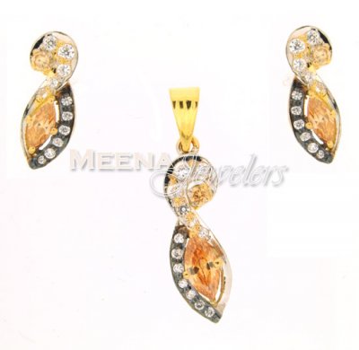 22K Gold Fancy Pendant Set ( Fancy Pendant Set )