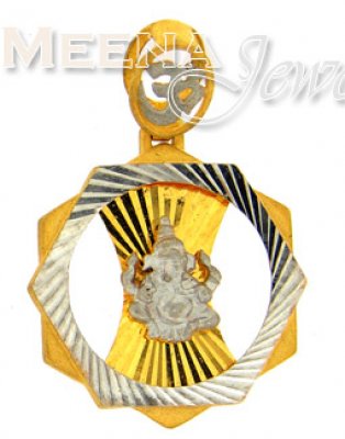 22 Kt Gold Ganesh Pendant ( Ganesh, Laxmi and other God Pendants )